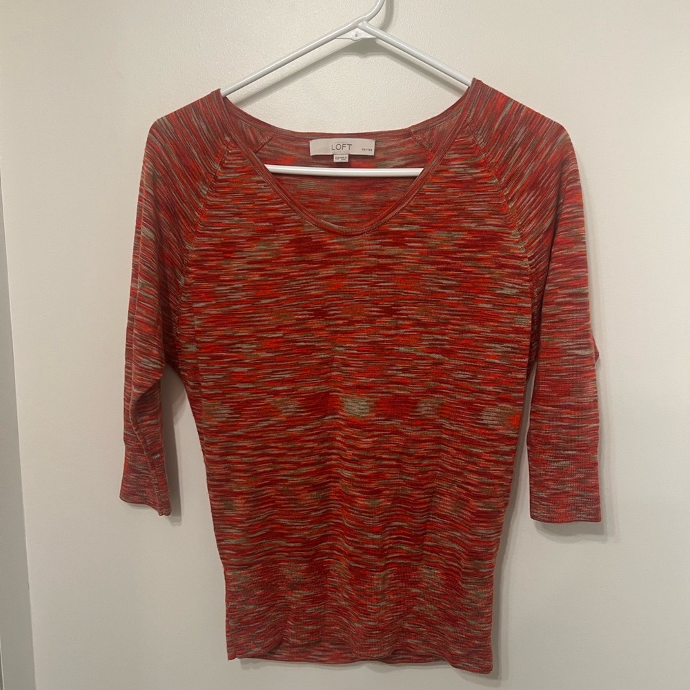 LOFT Multicolor Knit Top